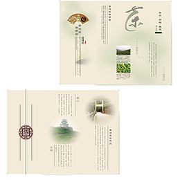 金融折页中国风
