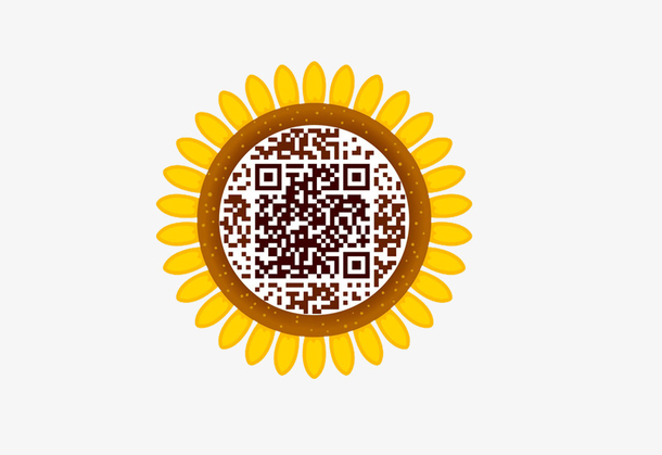 向日葵创意个性二维码