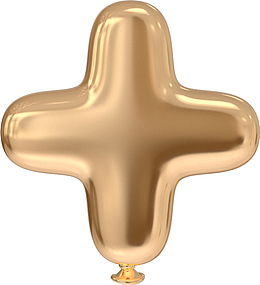 卡通手绘气球加号