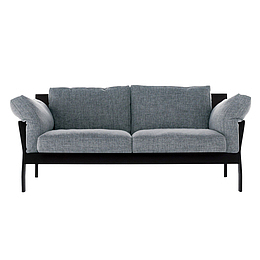 高级的双人沙发实物