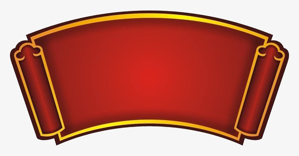 简约风格书卷样式新闻标题框图案