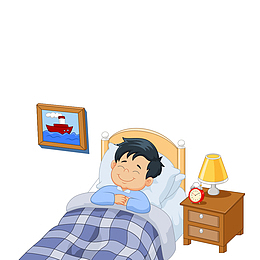 文艺世界睡眠日简约素材