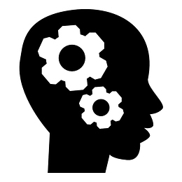 简约的思考的人赢在行动的PNG