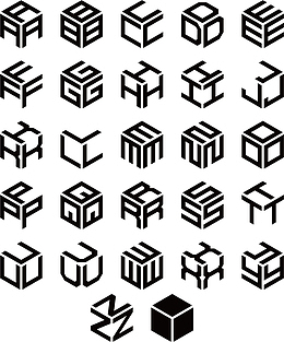 矢量图几何体方块