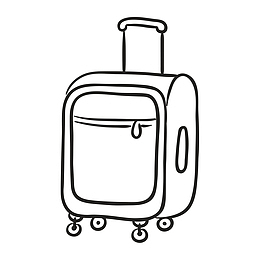 手绘拉箱
