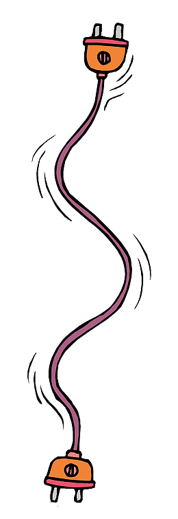 手绘插头