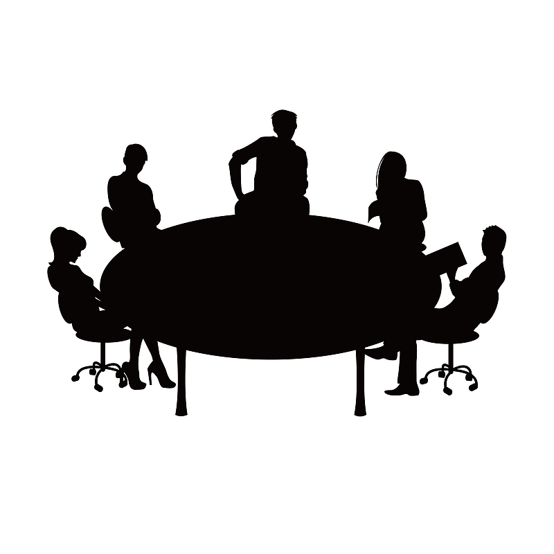 手绘的座谈会