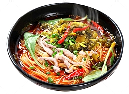 菜品酸汤面酸菜牛肉面