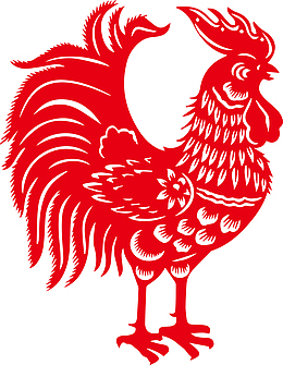大公鸡图案卡通小公鸡