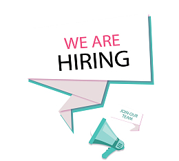 绿色喇叭招聘海报