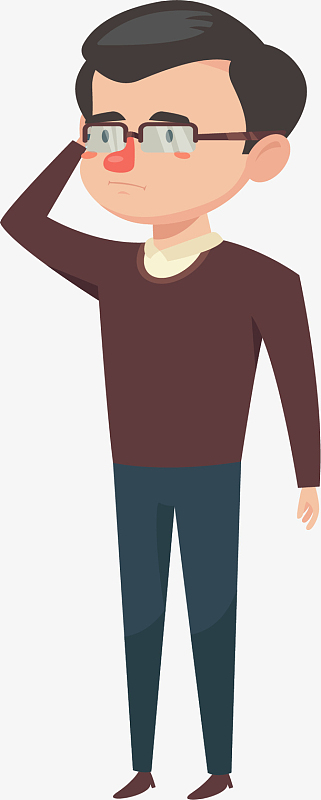 挠头思考问题的人