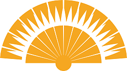 打开的跳广场舞扇子