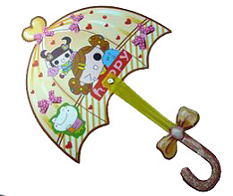 卡通简约伞形扇子