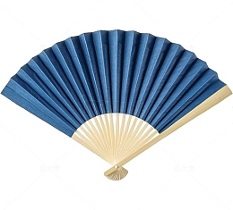 蓝色折扇