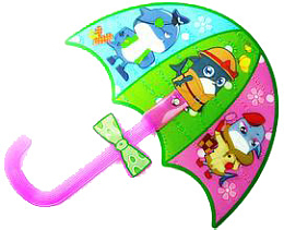 卡通人物伞形扇子