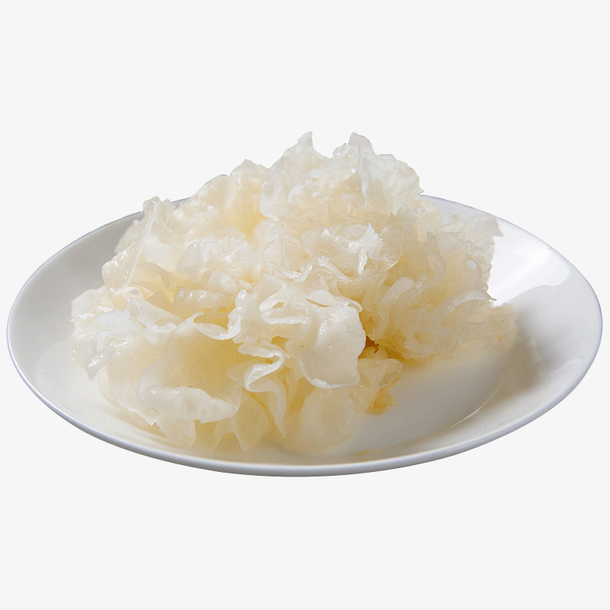 实物一盘泡发的银耳素材免费下载_觅元素