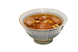 实物一碗芡实莲子百合排骨汤