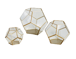 透明的几何线框装饰