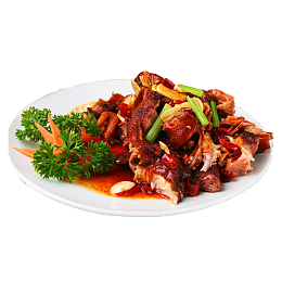 产品实物家常菜麻辣鸡块