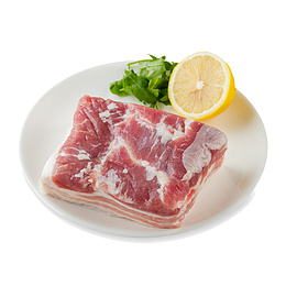 黑猪五花肉微距特写