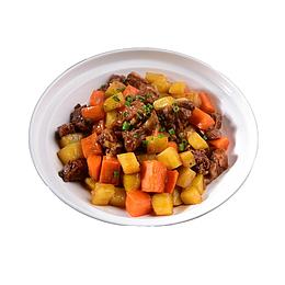 产品实物胡萝卜土豆烧牛肉