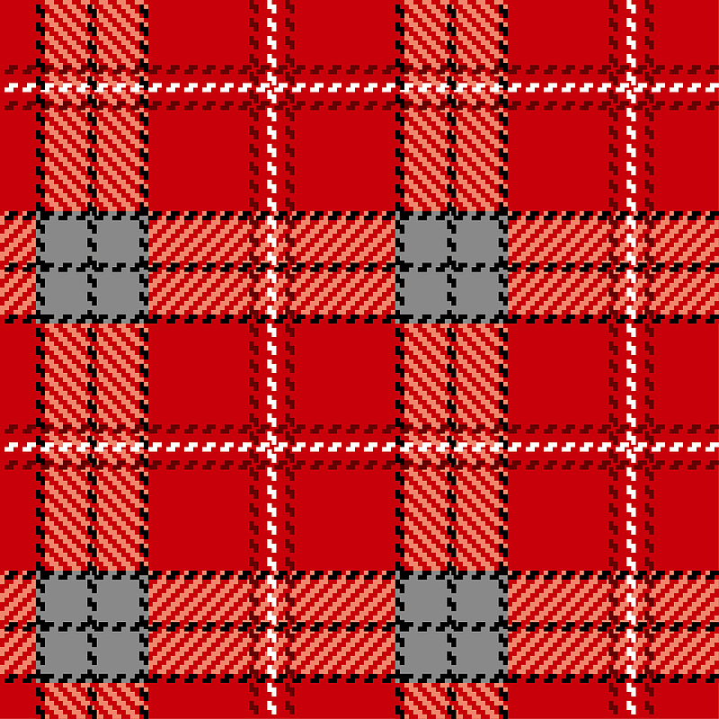 红色格子植绒地毯图