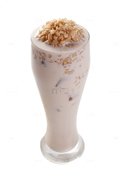 美味的燕麦牛奶实物