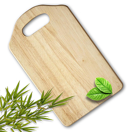 产品实物竹叶实木菜板