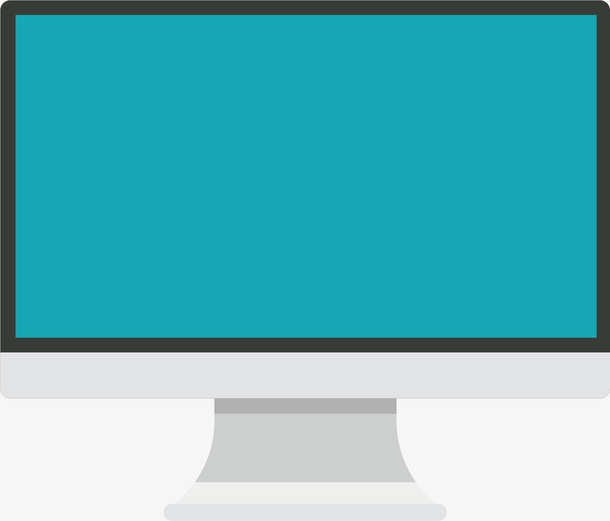 卡通显示器矢量图下载