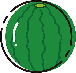 卡通西瓜矢量图下载