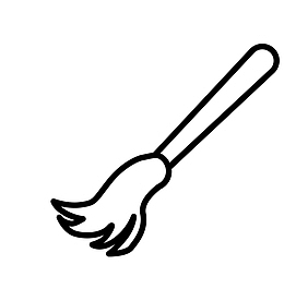 马桶刷清洁护理图标