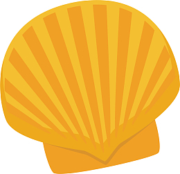 卡通贝壳矢量图下载