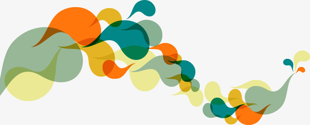 矢量彩色不规则图形素材免费下载_觅元素