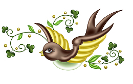 棕色小鸟和树叶