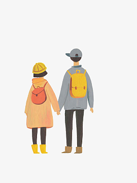 aipng卡通毕业的人物设计aipng卡通小男孩的背影设计psdjpg校园毕业季