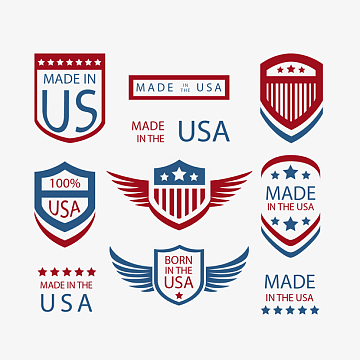 美国usa英文标签