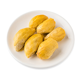 冷冻榴莲果肉摄影