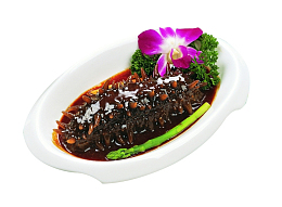 葱烧海参美食摄影