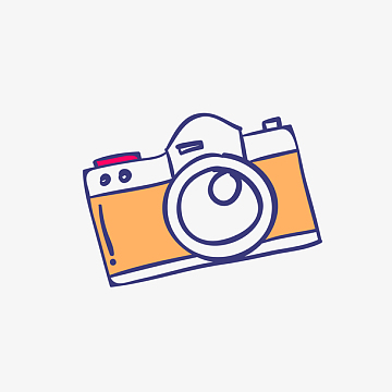 卡通可爱的照相机免抠素材