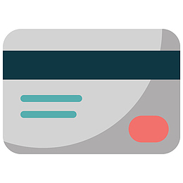 一张银行卡卡通图