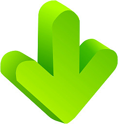 绿色箭头下来3 d-arrow-icons
