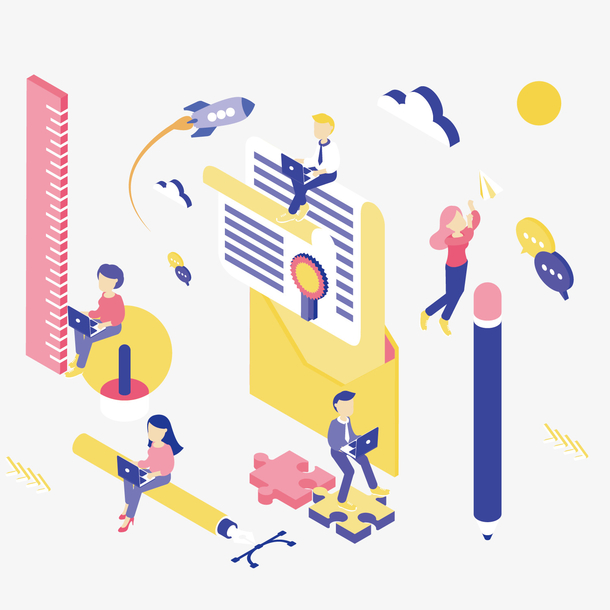 可爱学习2.5d卡通