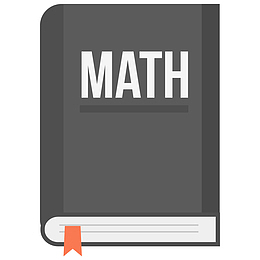 数学参考书矢量插画