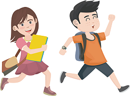 开学日一起跑步上学