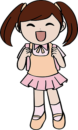 双马尾的小女孩