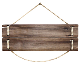 黑色拼接用绳子缠绕挂着的木板实