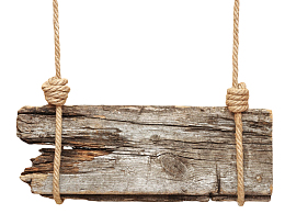 黑色断裂陈旧用麻绳挂着的木板实