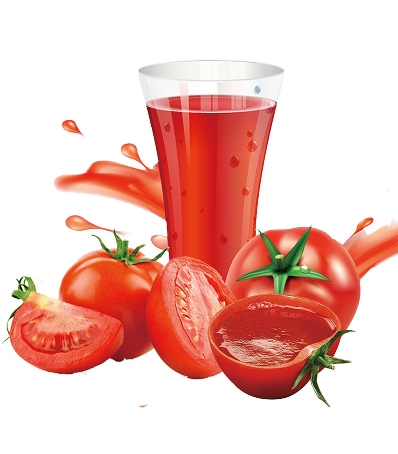 夏日冷饮番茄汁宣传促销海报