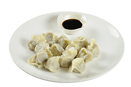 手工猪肉大葱馅水饺