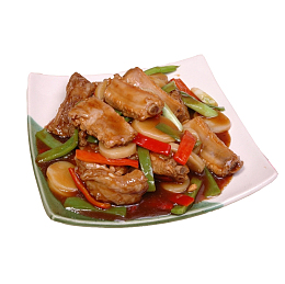 产品实物家常菜烧排骨